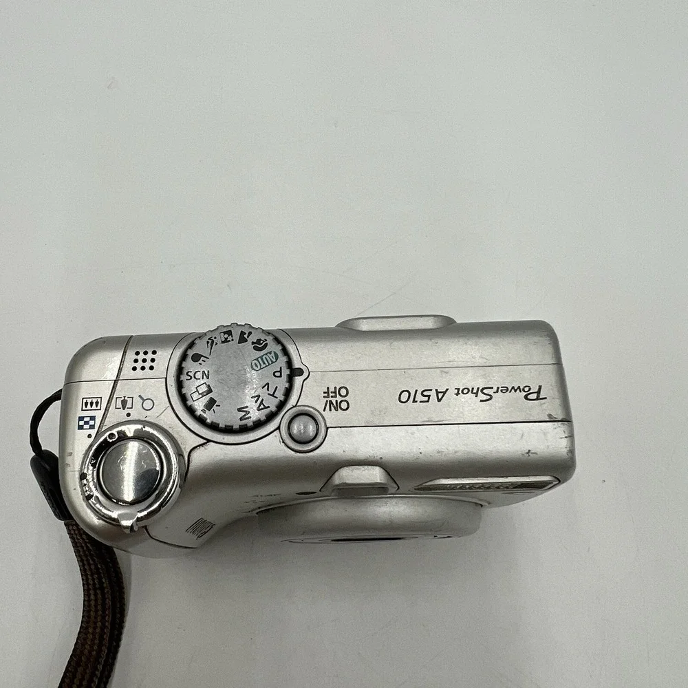 Canon PowerShot A510 3.2MP Digital Camera Silver For Parts